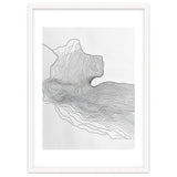 Abstract Black And White Organic Flowing Lines Pattern thumbnail