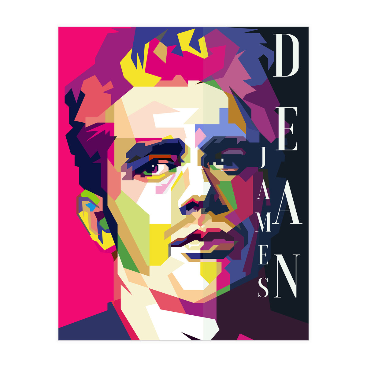 James Dean 60s Hollywood Movies Pop Art Wpap (Print Only)