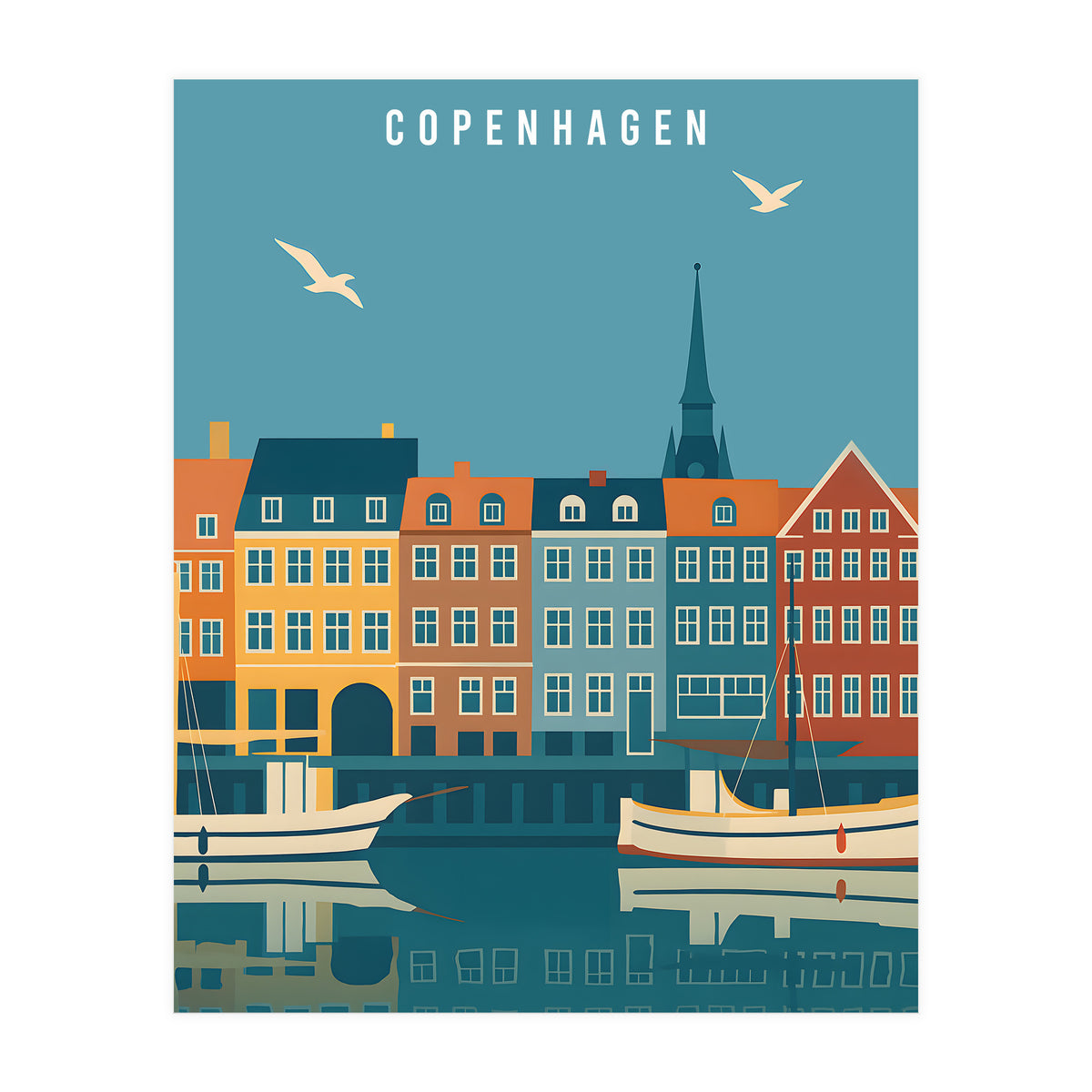 Copenhagen Denmark Scandinavian Design (Print Only)