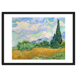 Wheat Field with Cypresses. thumbnail