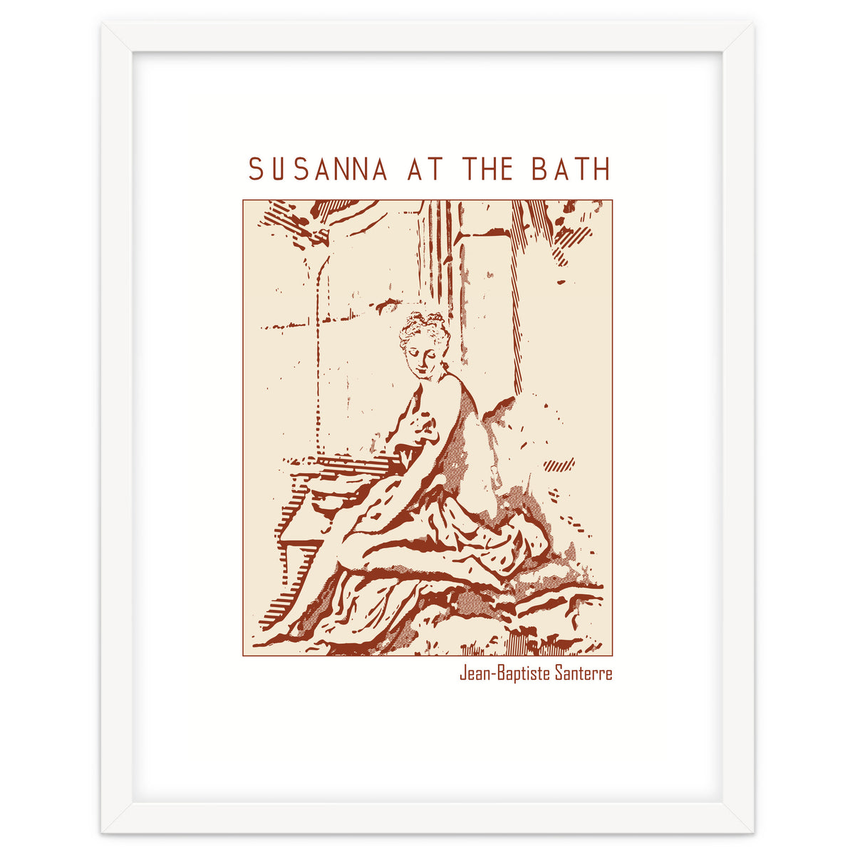 Susanna At The Bath – Jean Baptiste Santerre