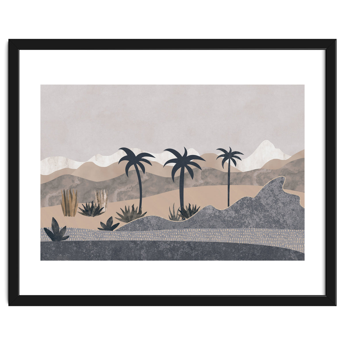 Abstract Landscape Palm Oasis