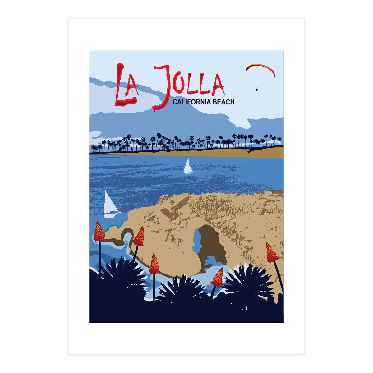 La Jolla Beach, California (Print Only)