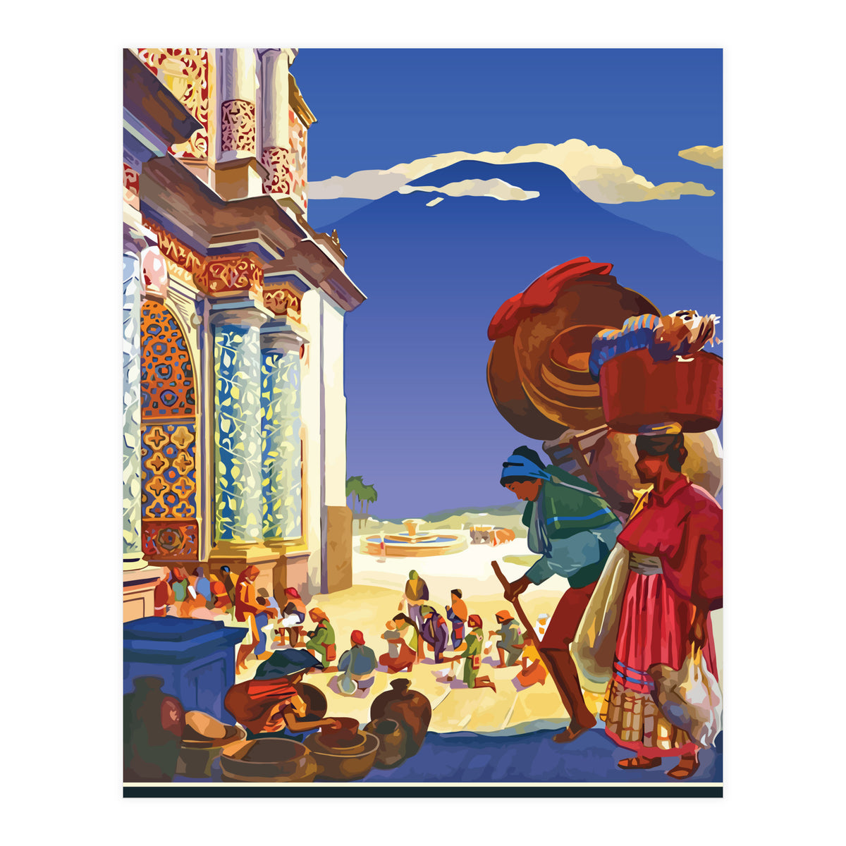 Guatemala, Market Place (Print Only)