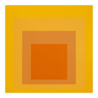 JOSEF ALBERS - HOMAGE TO THE SQUARE YELLOW ORANGE 2. HIGH RESOLUTION (Print Only)
