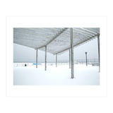 Sunshade site in the winter beach (Print Only) thumbnail