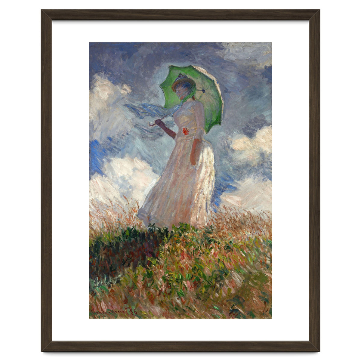 Claude Monet / 'The Woman with a Parasol', 1886, Oil on canvas, 131 × 88 cm. SUZANNE HOSCHEDE.