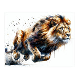 Dynamic Lion In Motion (Print Only) thumbnail