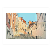 Lisbon Apartment Street (Print Only)