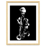 Rahsaan Roland Kirk Jazz Music Legend in Grayscale thumbnail