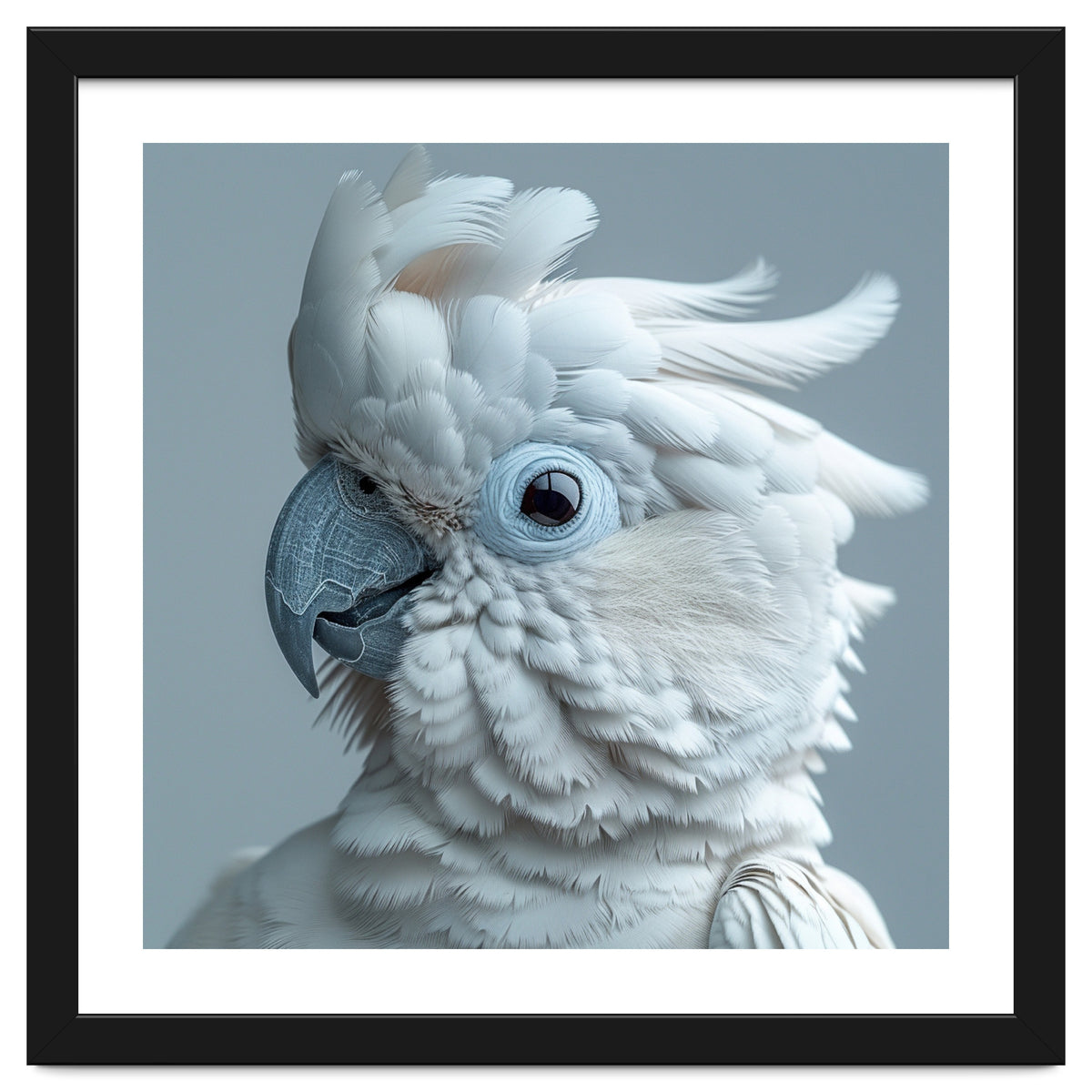 White Cockatoo Bird Portrait Close Up
