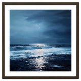 Midnight Seascape with Moonlight Reflecting thumbnail