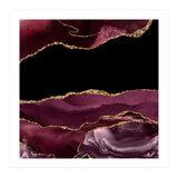 Burgundy & Gold Agate Texture 16  (Print Only) thumbnail