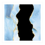 Blue & Gold Glitter Agate Texture 02  (Print Only) thumbnail