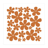 Brown Flowers Pattern (Print Only) thumbnail