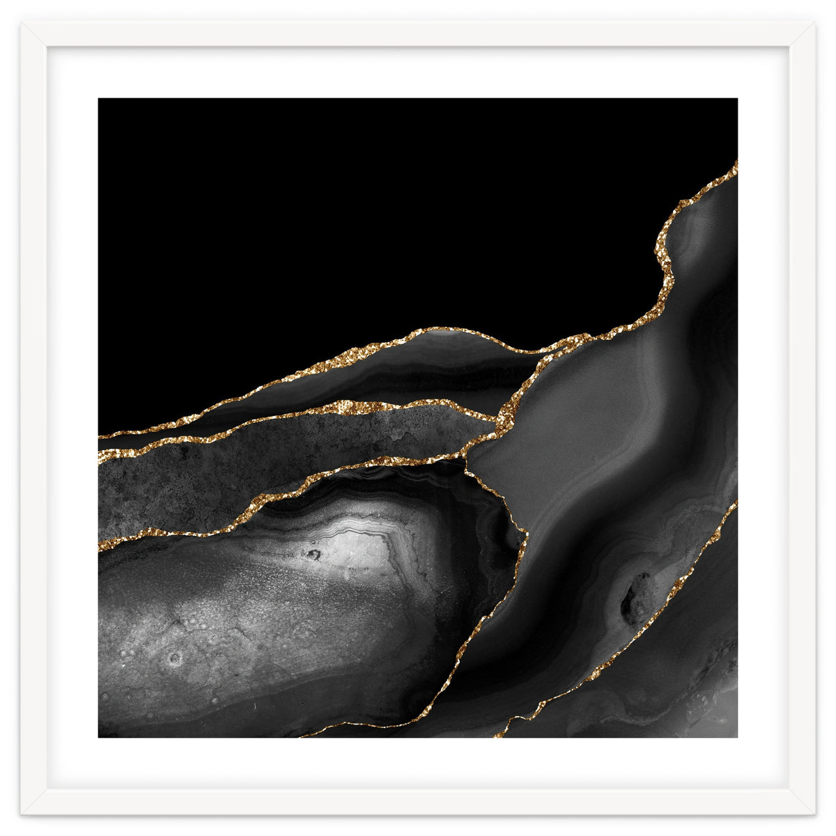 Black & Gold Agate Texture 04