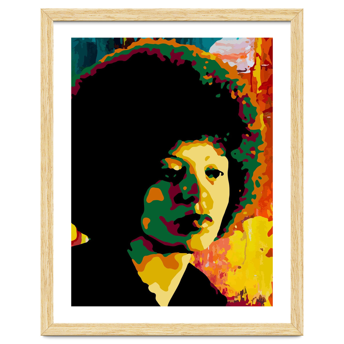 Angela Davis Colorful abstract Art 2