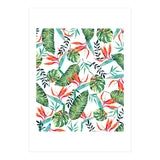A New Paradise #Bird of paradise painted tropical art & pattern (Print Only) thumbnail