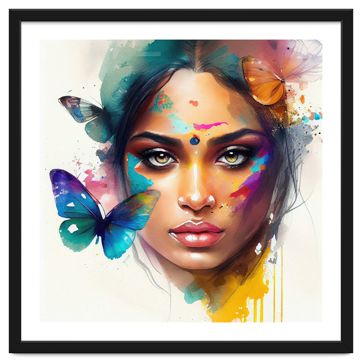 Holi Glow Hindu Portrait