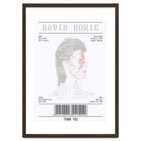 Receipt Art David Bowie