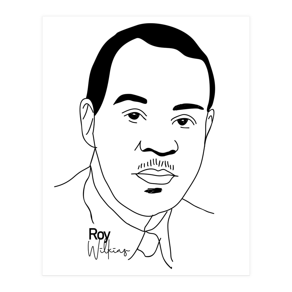 Roy Wilkins American Civil Rights Leader (Print Only)