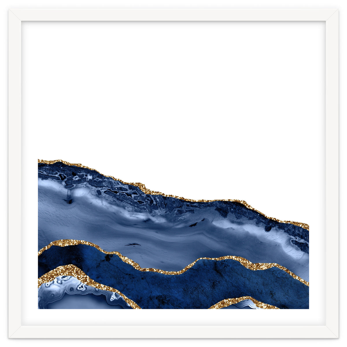 Navy & Gold Agate Texture 20
