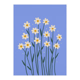 Simple Daisies - periwinkle (Print Only) thumbnail