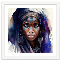 Watercolor Tuareg Woman #4