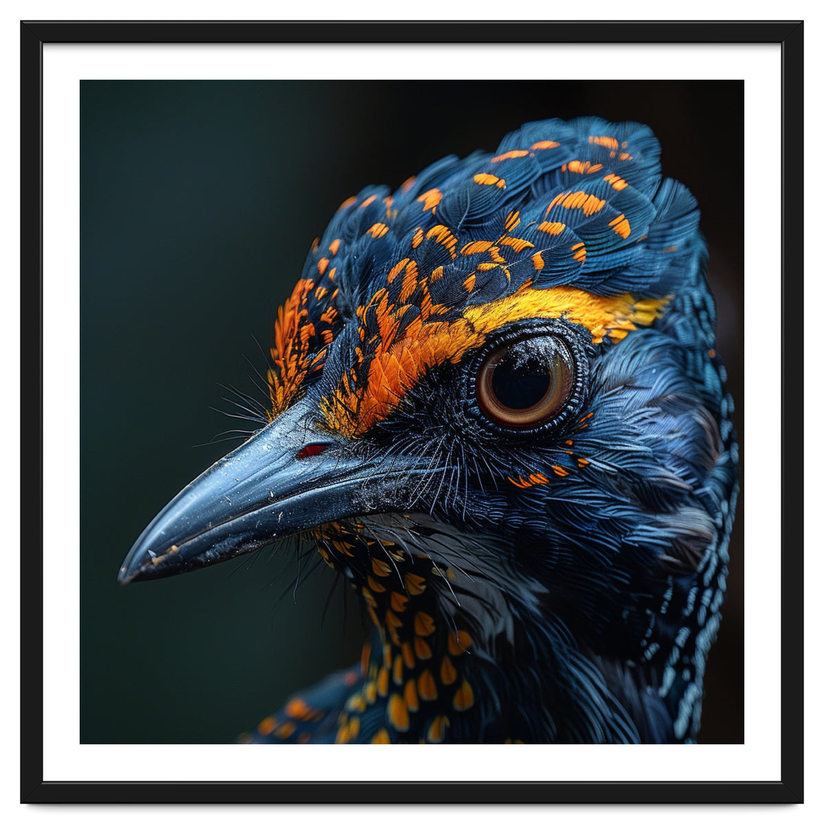 Close Up Of A Colorful Bird Head And Eye