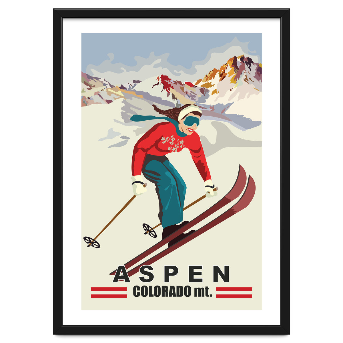 Aspen Ski Girl