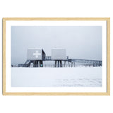 First aid house in the winter seascape thumbnail