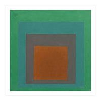 JOSEF ALBERS - HOMAGE TO THE SQUARE GREY BROWN GREEN (Print Only)