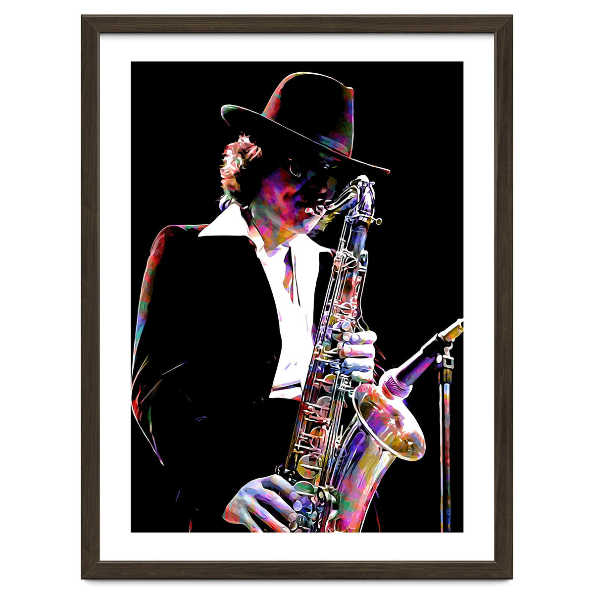 Gato Barbieri  Argentine Jazz Saxophonist Colorful Art