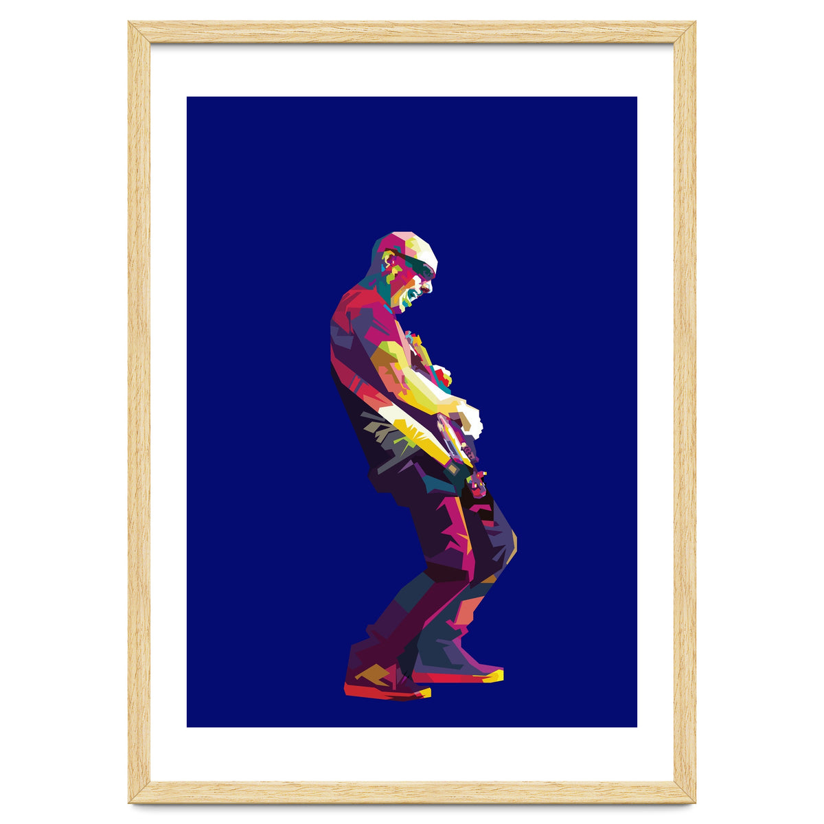 Joe Satriani Rock Guiatist Pop Art WPAP