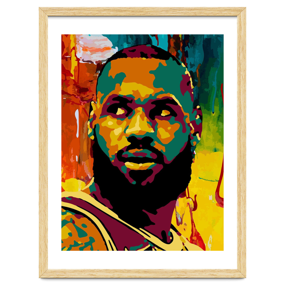 LeBron James Colorful abstract