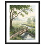 The Quiet Crossing: A Peaceful Meadow Bridge thumbnail