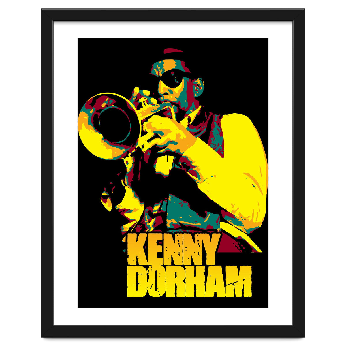 Kenny Dorham Jazz Trumpeter in Pop Art