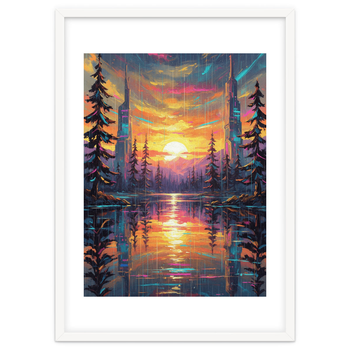 A Cybernetic Sunset Reflecting the Symbiosis