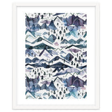 Watercolor Landscape Blue Mountains thumbnail