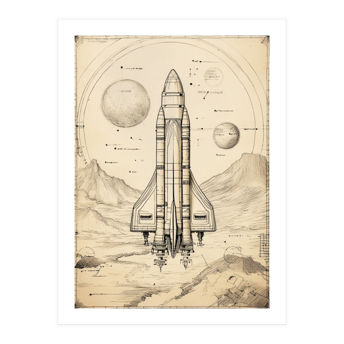 Back To The Moon 015 (Print Only)