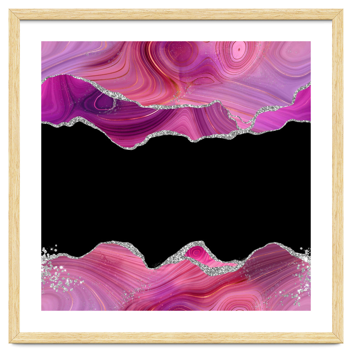 Magenta & Silver Agate Texture 03