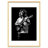 Pat Metheny American Jazz Guitarist Legend in Monochrome