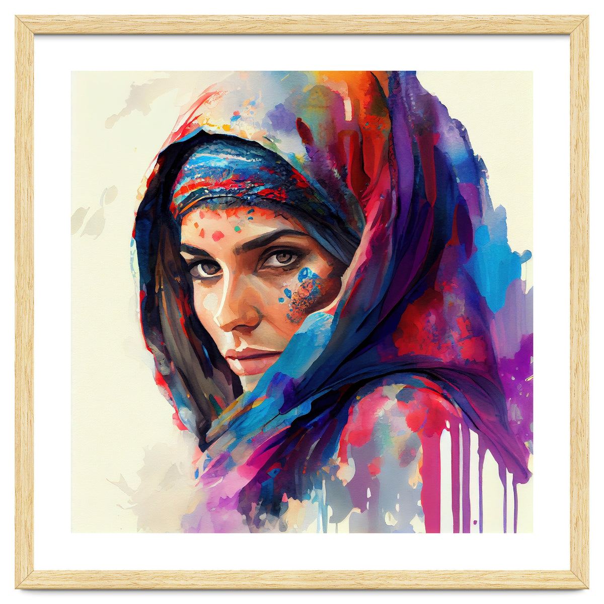 Vivid Veil Side Portrait