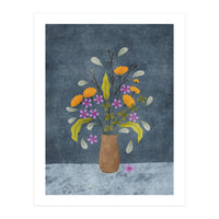 Moody Floral Vase (Print Only)