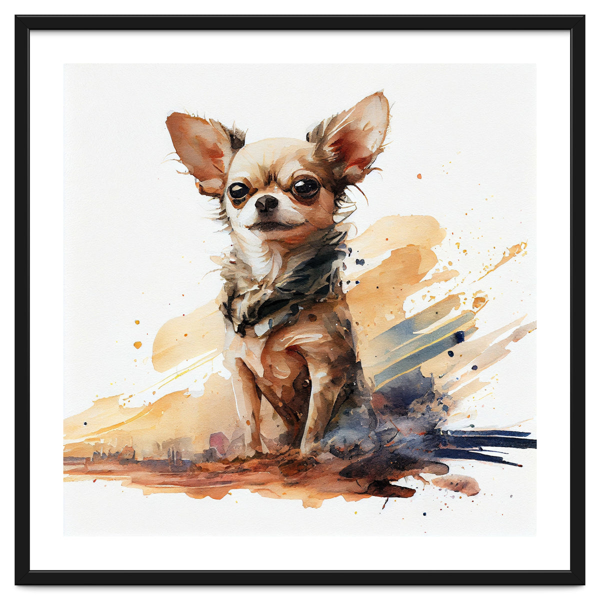 Watercolor Chihuahua Dog