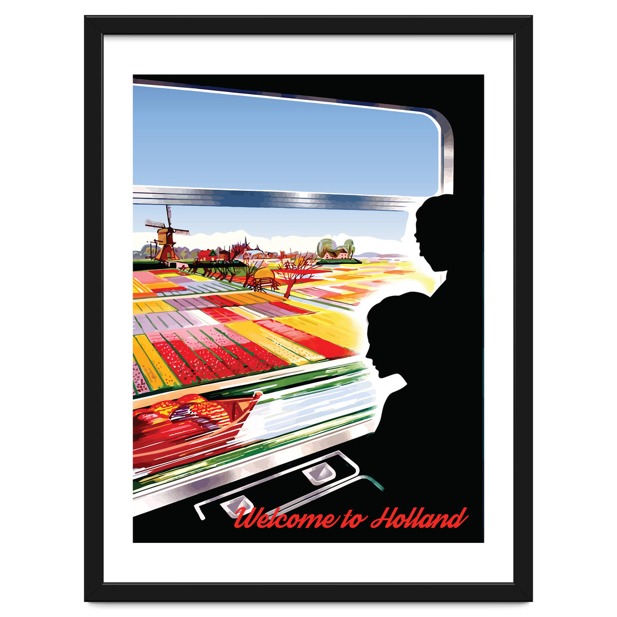 Holland, View from the Train Window