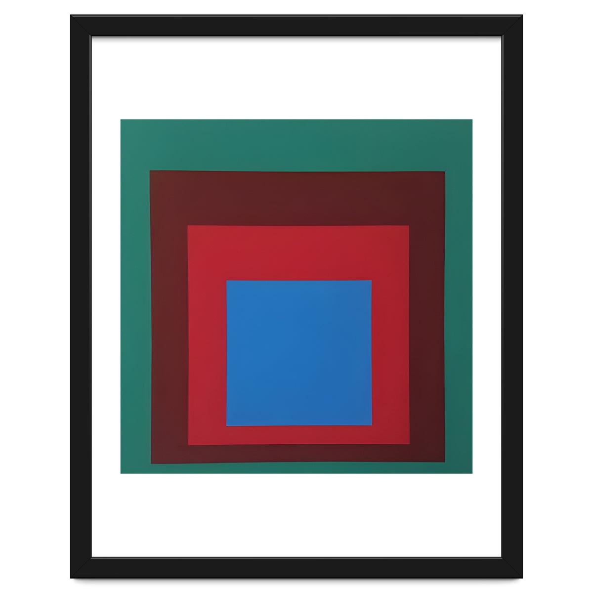 Josef Albers - HOMAGE TO THE SQUARE: Green, Red, Blue