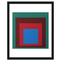 Josef Albers - HOMAGE TO THE SQUARE: Green, Red, Blue