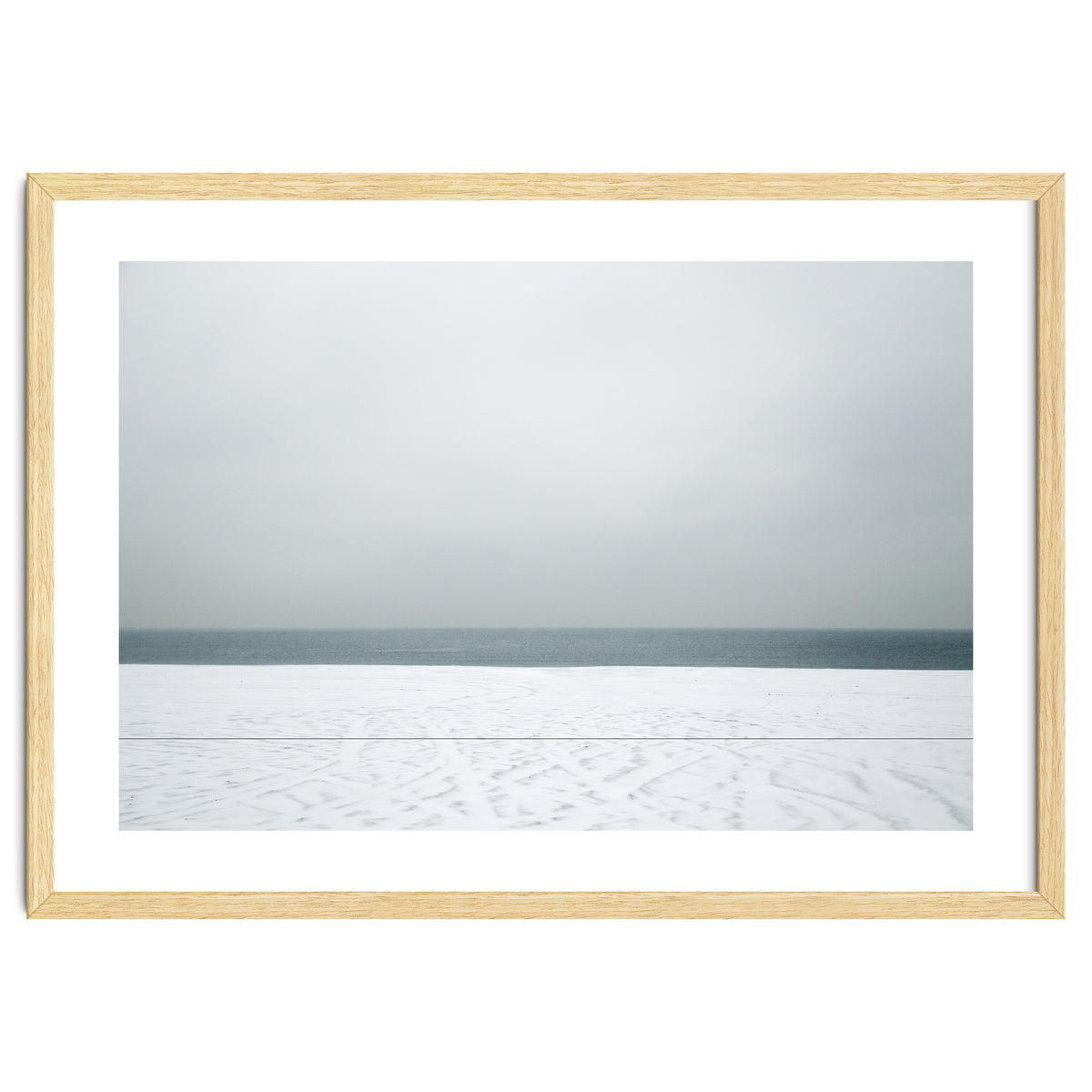 Winter seascape - Snow beach