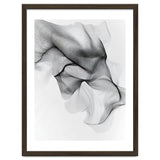 Abstract Black And White Flowing Lines Forming Organic Shapes And Forms thumbnail